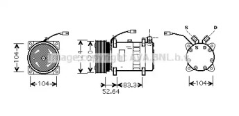 Компрессор AVA QUALITY COOLING ALK095