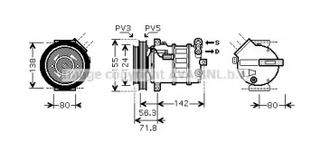 Компрессор AVA QUALITY COOLING ALK107