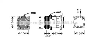 Компрессор AVA QUALITY COOLING ALK113