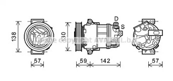 Компрессор AVA QUALITY COOLING ALK126