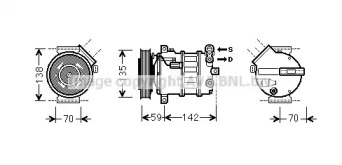 Компрессор, кондиционер AVA QUALITY COOLING ALK131