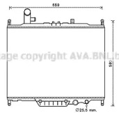 Радиатор, охлаждение двигателя AVA QUALITY COOLING AU2225