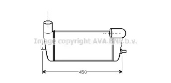 Интеркулер AVA QUALITY COOLING AU4124