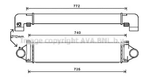 Интеркулер AVA QUALITY COOLING AU4218