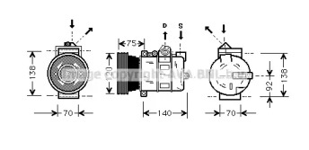 Компрессор AVA QUALITY COOLING AUK043