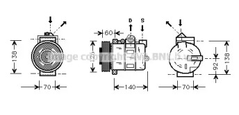 Компрессор AVA QUALITY COOLING AUK050