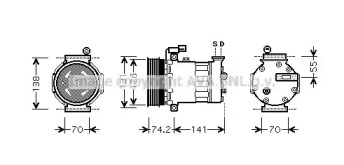 Компрессор AVA QUALITY COOLING AUK171