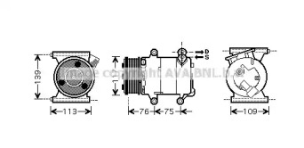 Компрессор AVA QUALITY COOLING AUK185