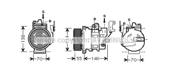 Компрессор AVA QUALITY COOLING AUK187