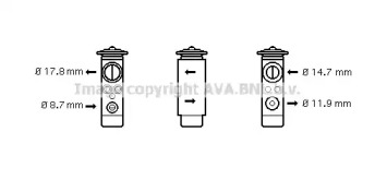 Клапан AVA QUALITY COOLING BW1171