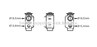 Расширительный клапан, кондиционер AVA QUALITY COOLING BW1240