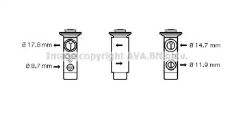 Клапан AVA QUALITY COOLING BW1361