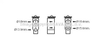 Расширительный клапан, кондиционер AVA QUALITY COOLING BW1472