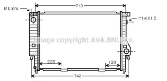 Теплообменник AVA QUALITY COOLING BW2095