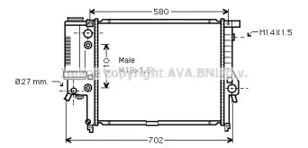 Теплообменник AVA QUALITY COOLING BW2143