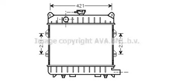 Радиатор, охлаждение двигателя AVA QUALITY COOLING BW2154