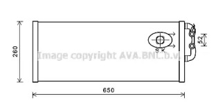 Радиатор, охлаждение двигателя AVA QUALITY COOLING BW2422