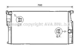 Радиатор, охлаждение двигателя AVA QUALITY COOLING BW2446