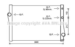 Радиатор, охлаждение двигателя AVA QUALITY COOLING BW2471