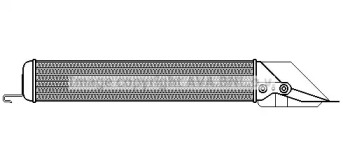 масляный радиатор, двигательное масло AVA QUALITY COOLING BW3196