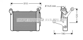 Теплообменник AVA QUALITY COOLING BW3255