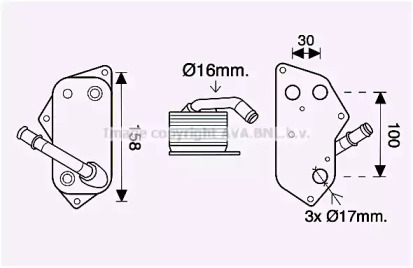 Теплообменник AVA QUALITY COOLING BW3558