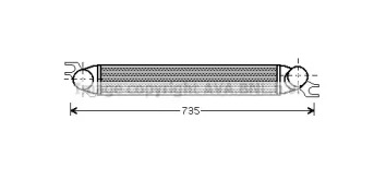 Интеркулер AVA QUALITY COOLING BW4340