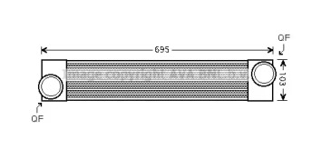 Интеркулер AVA QUALITY COOLING BW4346