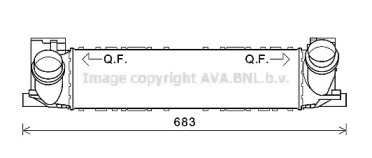 Интеркулер AVA QUALITY COOLING BW4464