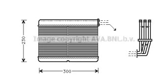 Теплообменник, отопление салона AVA QUALITY COOLING BW6212