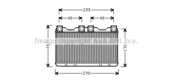 Теплообменник, отопление салона AVA QUALITY COOLING BW6259