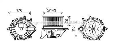 Электродвигатель AVA QUALITY COOLING BW8458