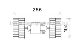 Электродвигатель, вентиляция салона AVA QUALITY COOLING BW8484