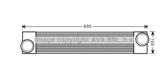 Интеркулер AVA QUALITY COOLING BWA4375