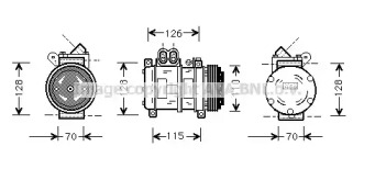 Компрессор AVA QUALITY COOLING BWAK229