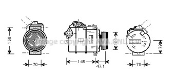 Компрессор AVA QUALITY COOLING BWAK306