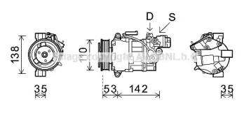 Компрессор AVA QUALITY COOLING BWAK393