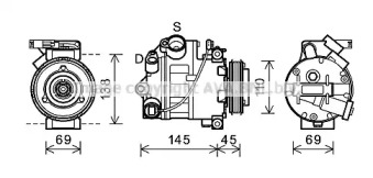 Компрессор AVA QUALITY COOLING BWAK444