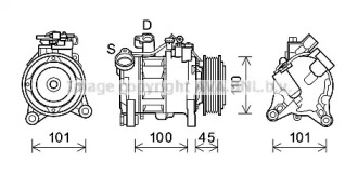 Компрессор AVA QUALITY COOLING BWAK499