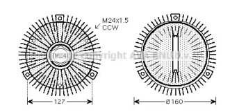 Сцепление AVA QUALITY COOLING BWC324