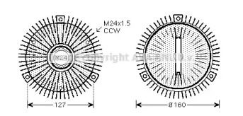 Сцепление AVA QUALITY COOLING BWC325