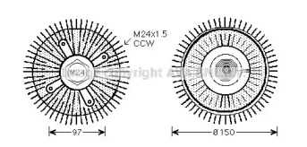 Сцепление AVA QUALITY COOLING BWC326