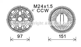 Сцепление AVA QUALITY COOLING BWC392