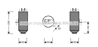 Осушитель AVA QUALITY COOLING BWD217