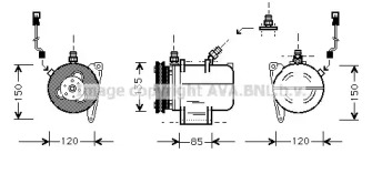 Компрессор AVA QUALITY COOLING BWK016