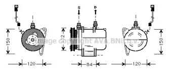 Компрессор AVA QUALITY COOLING BWK045