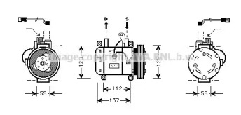 Компрессор AVA QUALITY COOLING BWK050