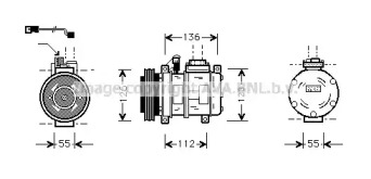 Компрессор AVA QUALITY COOLING BWK228