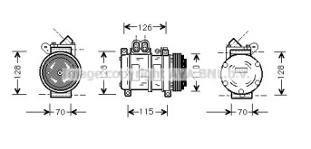 Компрессор AVA QUALITY COOLING BWK229