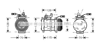 Компрессор AVA QUALITY COOLING BWK231